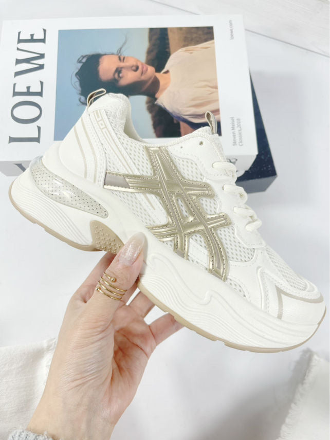 Botines mujer tipo asics filo oro 37